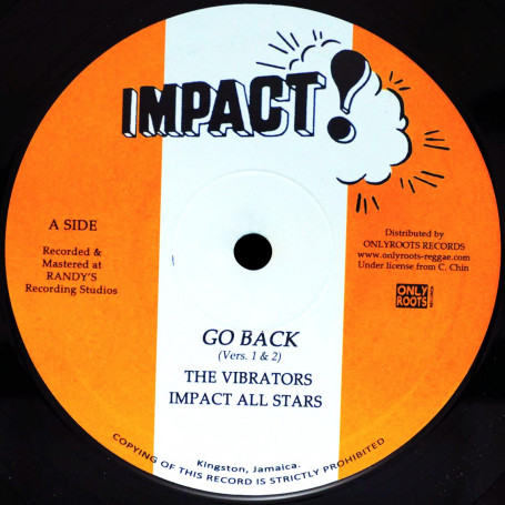 (10") THE VIBRATORS - GO BACK - IMPACT ALL STARS - VERSION