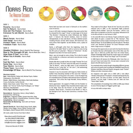 2xLP) NORRIS REID - THE KINGSTON SESSIONS 1978 - 1985
