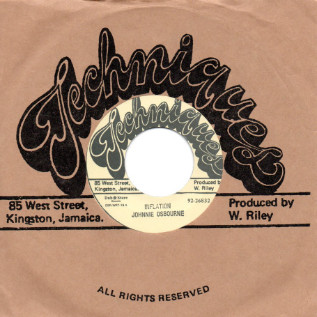 (7") JOHNNY OSBOURNE - INFLATION / VERSION