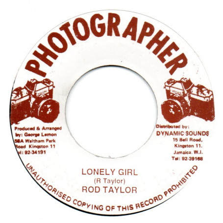 (7") ROD TAYLOR - LONELY GIRL / VERSION