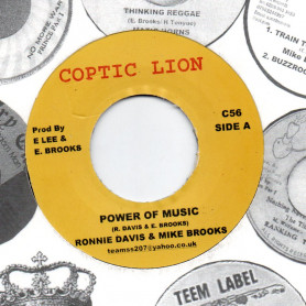 (7") RONNIE DAVIS & MIKE BROOKS - POWER OF MUSIC / VERSION