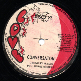 (12") GREGORY ISAACS - CONVERSATION / DJ BIG JOE - LICK AND SHE GONE