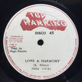 (12") FRED LOCKS & BRIGADIER JERRY - LOVE IN HARMONY / LOVE & HARMONY