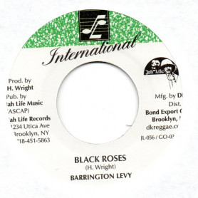 (7") BARRINGTON LEVY - BLACK ROSES / VERSION