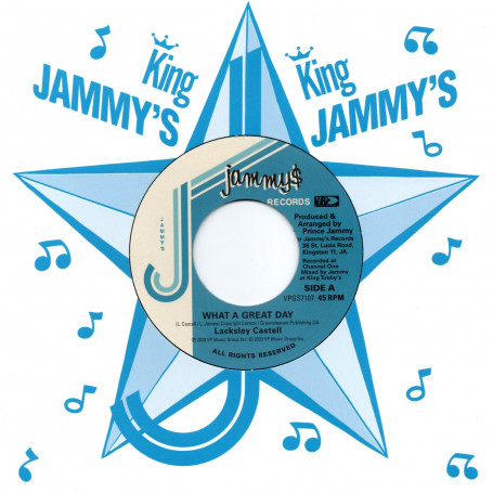 (7") LACKSLEY CASTELL - WHAT A GREAT DAY / PRINCE JAMMY - THRONE OF BLOOD
