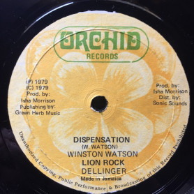(12") WINSTON WATSON - DISPENSATION / DILLINGER - LION ROCK / INAMANS - RYTHM ROCK