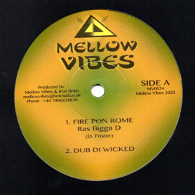 (12") RAS BIGGA D - FIRE PON ROME / SISTA MARY - NEW DAWN