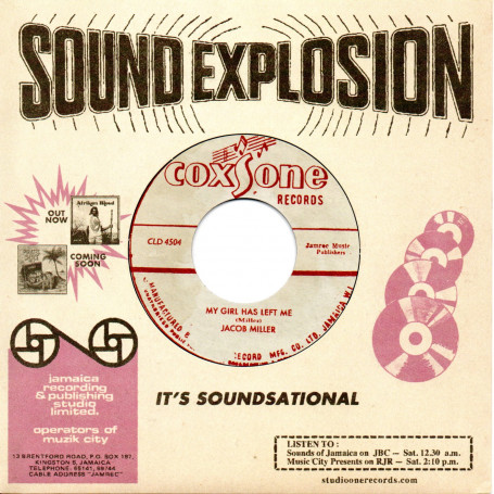 (7") JACOB MILLER - MY GIRL HAS LEFT ME / ALTON & ED - WHIPPING THE PRINCE