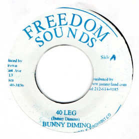 (7") BUNNY DOMINO - 40 LEG / KING TUBBYS - 40 LEG DUB