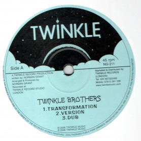 (12") TWINKLE BROTHERS - TRANSFORMATION / AFRICA GET ENOUGH PUNISHMENT