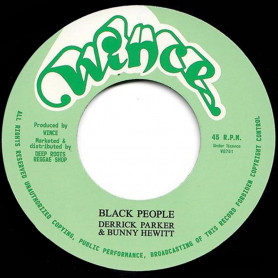 (7") DERRICK PARKER & BUNNY HEWITT - BLACK PEOPLE / VERSION