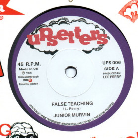 (7") JUNIOR MURVIN - FALSE TEACHING / UPSETTERS - TEACHERS DUB