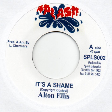 (7") ALTON ELLIS - IT'S A SHAME / LLOYD CHARMERS - DUB OF SHAME