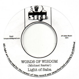 (7") LIGHT OF SABA - WORDS OF WISDOM / EVERYDAY