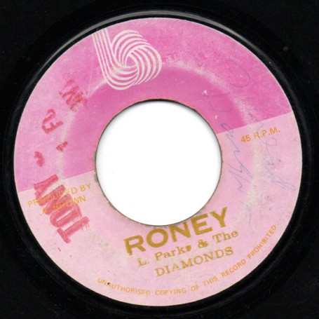 (7") LLOYD PARKS & THE DIAMONDS - RONEY / VERSION