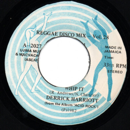 (7") DERRICK HARRIOTT - WHIP IT / DUB VERSION