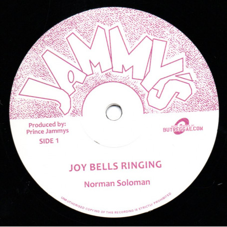 (12") NORMAN SOLOMAN - JOY BELLS RINGING / THE JAYS - UNITY CALL