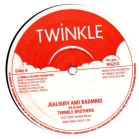 (12") TWINKLE BROTHERS - JEALOUSY AND BADMIND / CROSS OVER IT