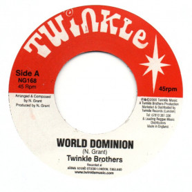 (7") TWINKLE BROTHERS - WORLD DOMINION / VERSION