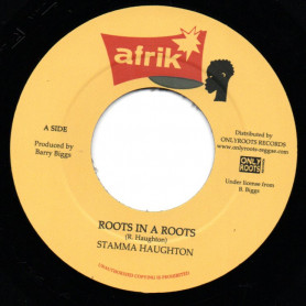 (7") STAMMA HAUGHTON - ROOTS IN A ROOTS / VERSION