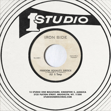 (7") ALF & TEEP - FREEDOM EQUALITY JUSTICE / THREE TOPS - DOWN IN THE BONEYARD