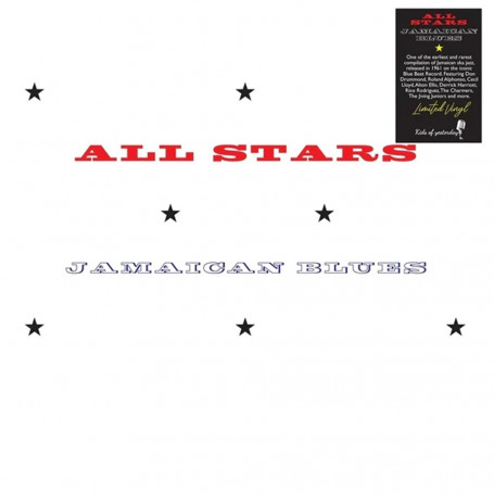 (LP) VARIOUS - ALL STARS JAMAICAN BLUES : Don Drummond, Roland Alphonso, Cecil Lloyd, Clancy Eccles...,