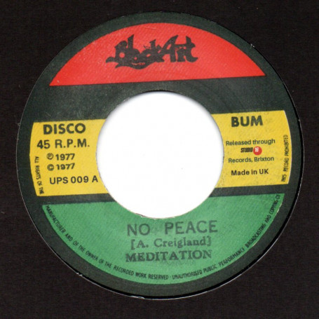 (7") MEDITATIONS - NO PEACE / VERSION