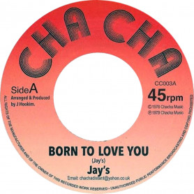 (7") THE JAYS - BORN TO LOVE YOU / DUB