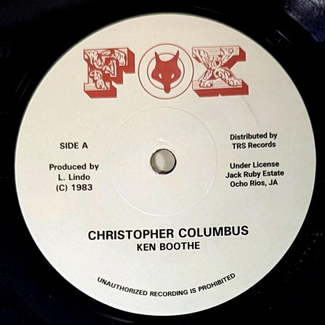 (7") KEN BOOTHE - CHRISTOPHER COLUMBUS / COLUMBUS DUB