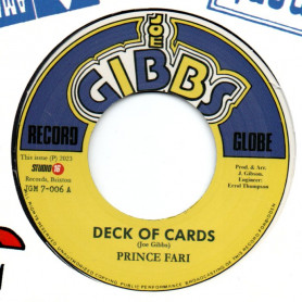 (7") PRINCE FAR I - DECK OF CARDS / MIGHTY TWO - VERSION