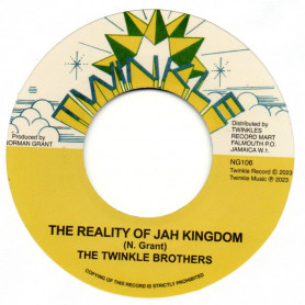 (7") TWINKLE BROTHERS - THE REALITY OF JAH KINGDOM / VERSION