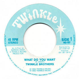 (7") TWINKLE BROTHERS - WHAT DO YOU WANT / VERSION