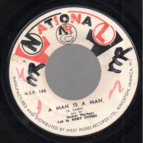 (7") SOCIETY PLAYBOYS - A MAN IS A MAN / FIRE IN YOU WIRE