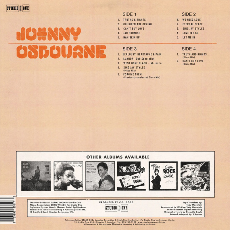 JOHNNY OSBOURNE - TRUTHS AND RIGHTS レゲエ Truths & Rights (Deluxe Edition) | Johnny Osbourne