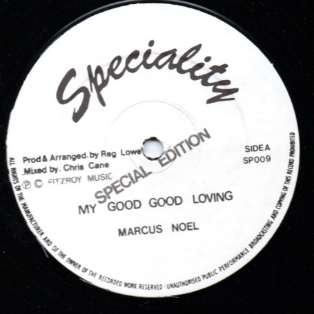 (12") MARCUS NOEL - MY GOOD GOOD LOVING / VERSION