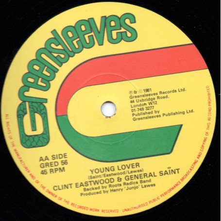 (12") CLINT EASTWOOD & GENERAL SAINT - ANOTHER ONE BITES THE DUST / YOUNG LOVER
