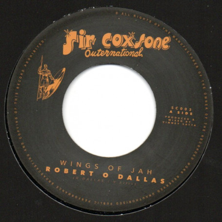 (7") ROBERT DALLAS - WINGS OF JAH / WINGS OF DUB