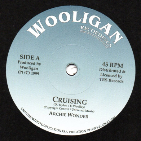 (7") ARCHIE WONDER - CRUISING / THE MIND SEARCHER - VERSION