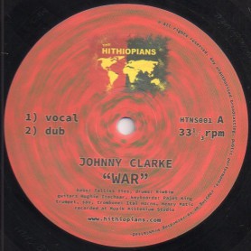 (10") JOHNNY CLARKE - WAR / HUGHIE IZACHAAR - WAR ROUND A BACK