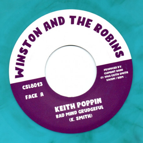 (7") KEITH POPPIN - BAD MIND GRUDGEFUL / WAILING TIME