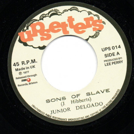 (7") JUNIOR DELGADO - SONS OF SLAVE / THE UPSETTERS - SONS OF DUB