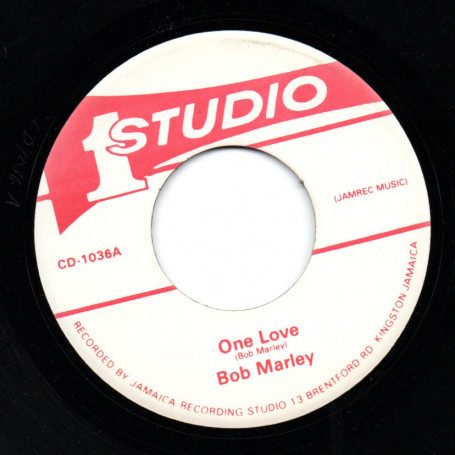 (7") BOB MARLEY - ONE LOVE / BOB MARLEY & THE SKATALITES - ONE LOVE VERSION