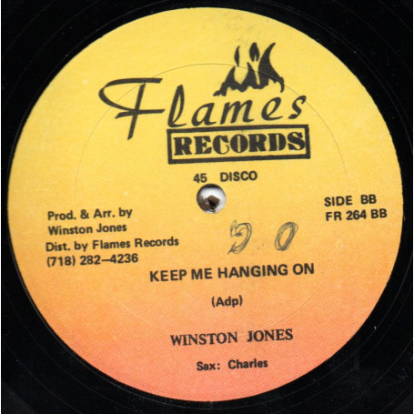 (12") WINSTON JONES - KEEP ME HANGING ON / MY SPECIAL PRAYER