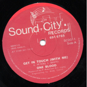 (12") ONE BLOOD - GET IN TOUCH WITH ME / NO TEARS WOMAN