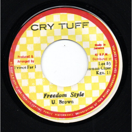 (7") U BROWN - FREEDOM STYLE / VERSION