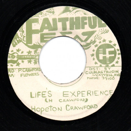 (7") HOPETON CRAWFORD - LIFE'S EXPERIENCE / LIFE'S DUB