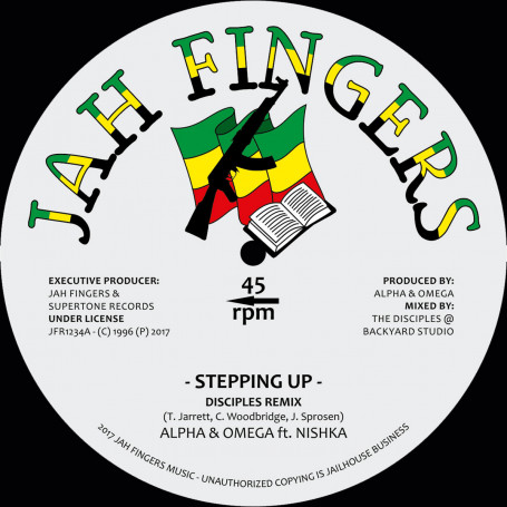 (12") ALPHA & OMEGA Feat NISHKA - STEPPING UP / DUB MIX 1 / DUB MIX 2