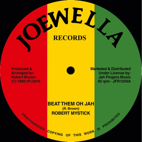 (12") ROBERT MYSTICK - BEAT THEM OH JAH / VERSION