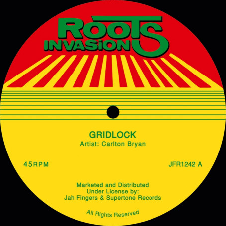 (12") CARLTON BRYAN - GRIDLOCK / WALKING ON SUNSHINE