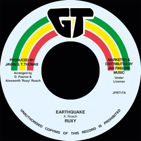 (7") RUXY - EARTHQUAKE / EARTHQUAKE VERSION